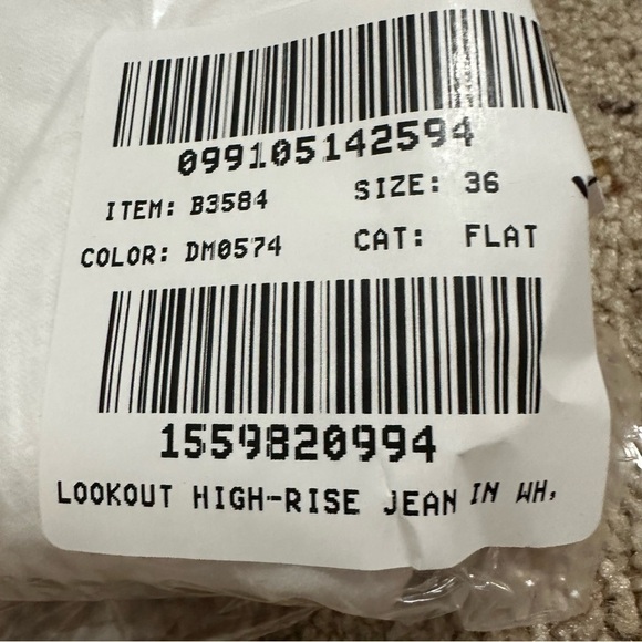 J crew 9” mid rise toothpick jeans white - Picture 3 of 4